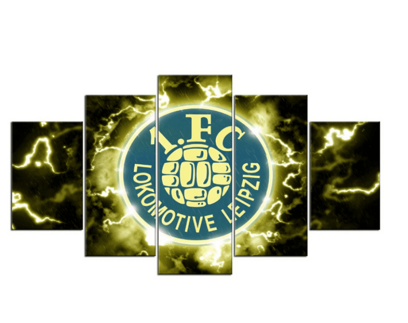 FC Lokomotive Leipzig Thunder Logo Sport Canvas Wall Art