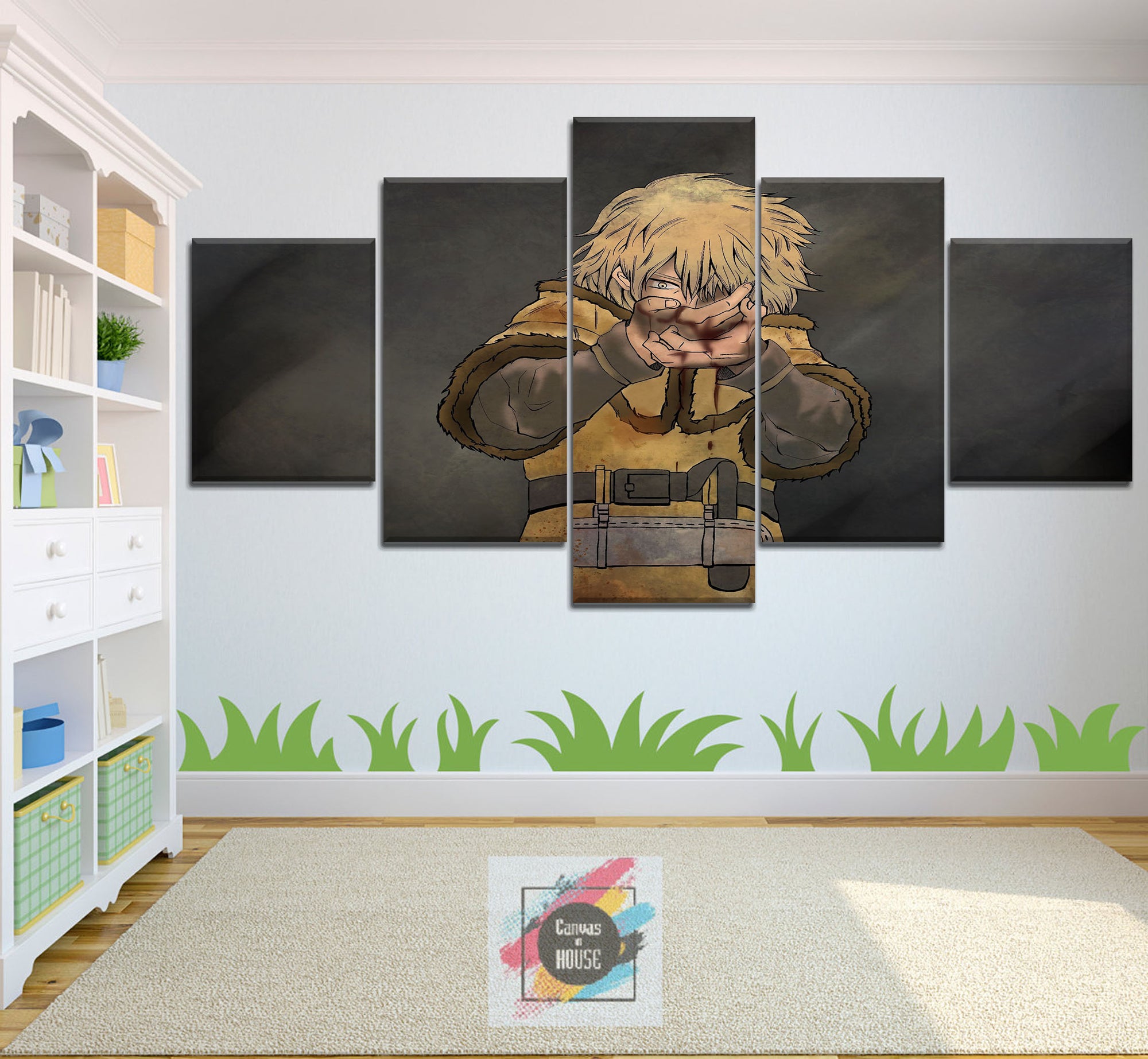 Thorfinn 5 Vinland Saga Anime 5 Pieces Wall Art Canvas
