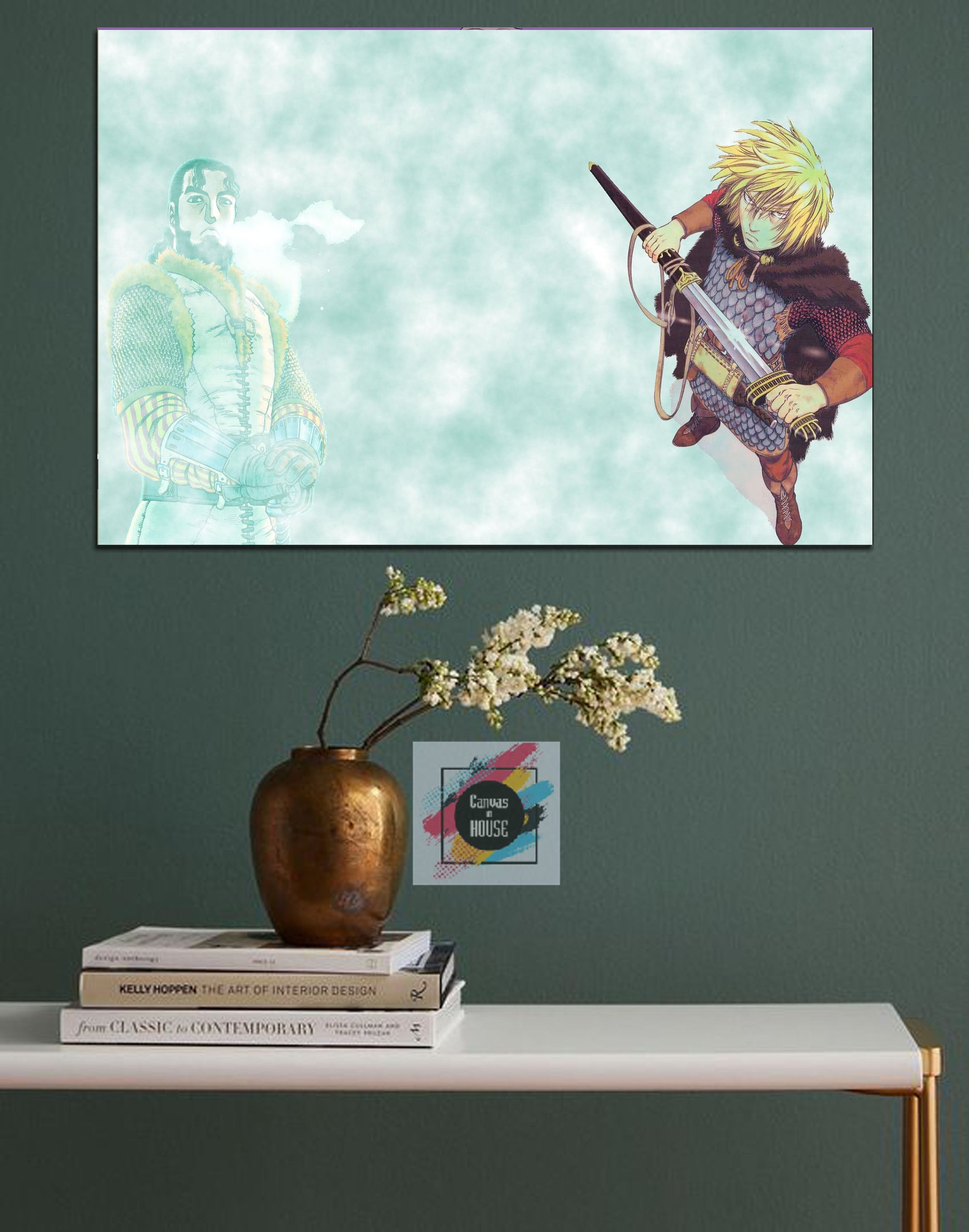 Thorfinn And His Dad Thors Vinland Saga Anime 1 Pieces Wall Art Canvas
