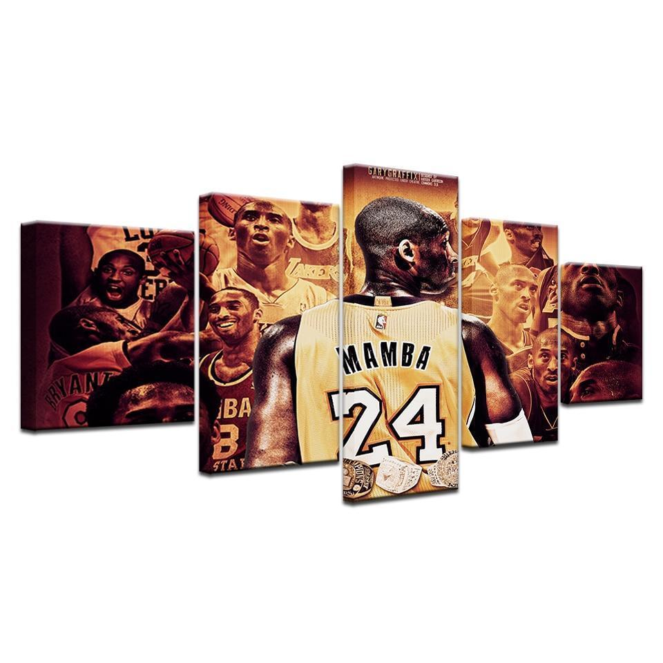 24 Kobe Bryant Basketball Player Sport Canvas Wall Art