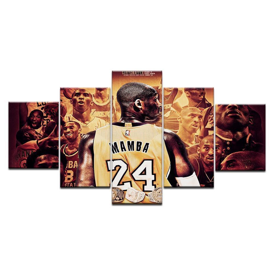 24 Kobe Bryant Basketball Player Sport Canvas Wall Art