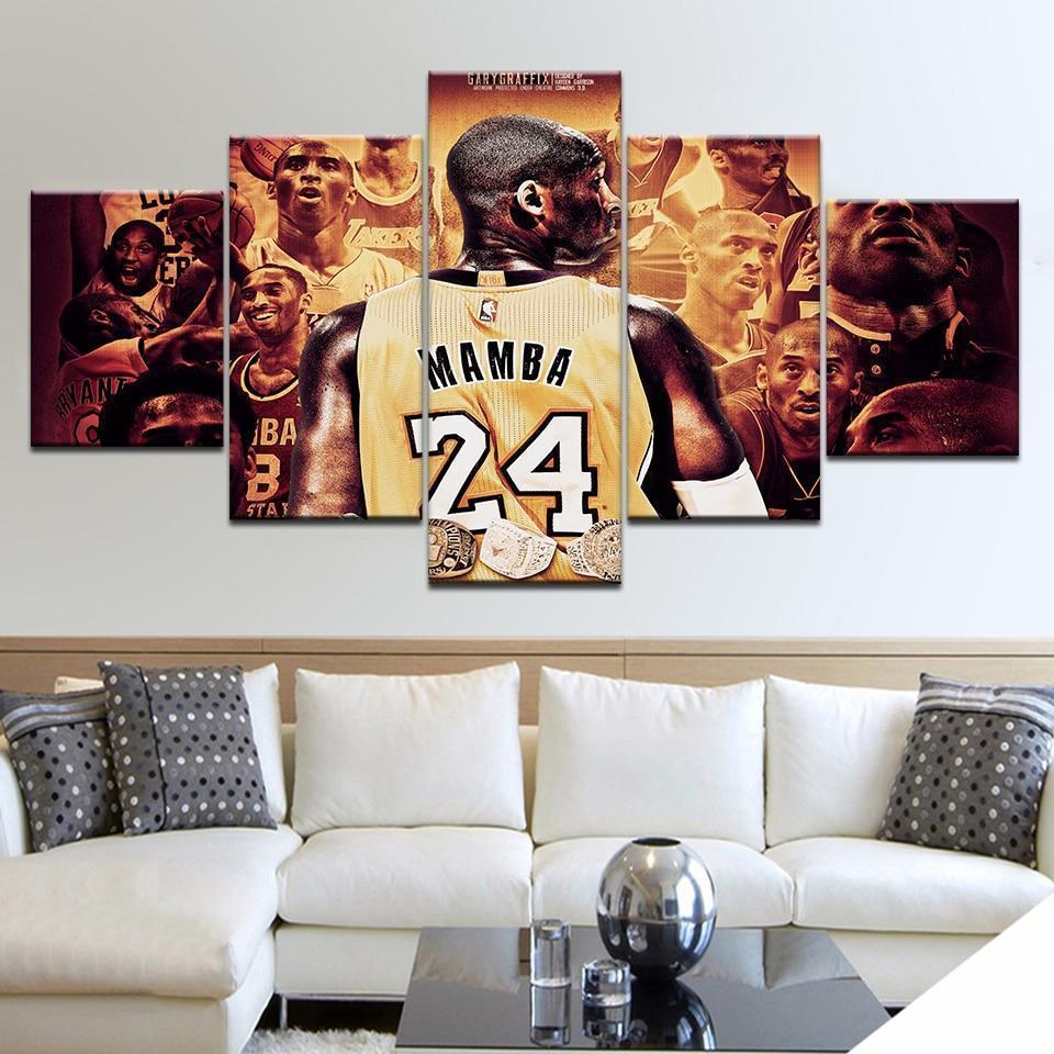 24 Kobe Bryant Basketball Player Sport Canvas Wall Art