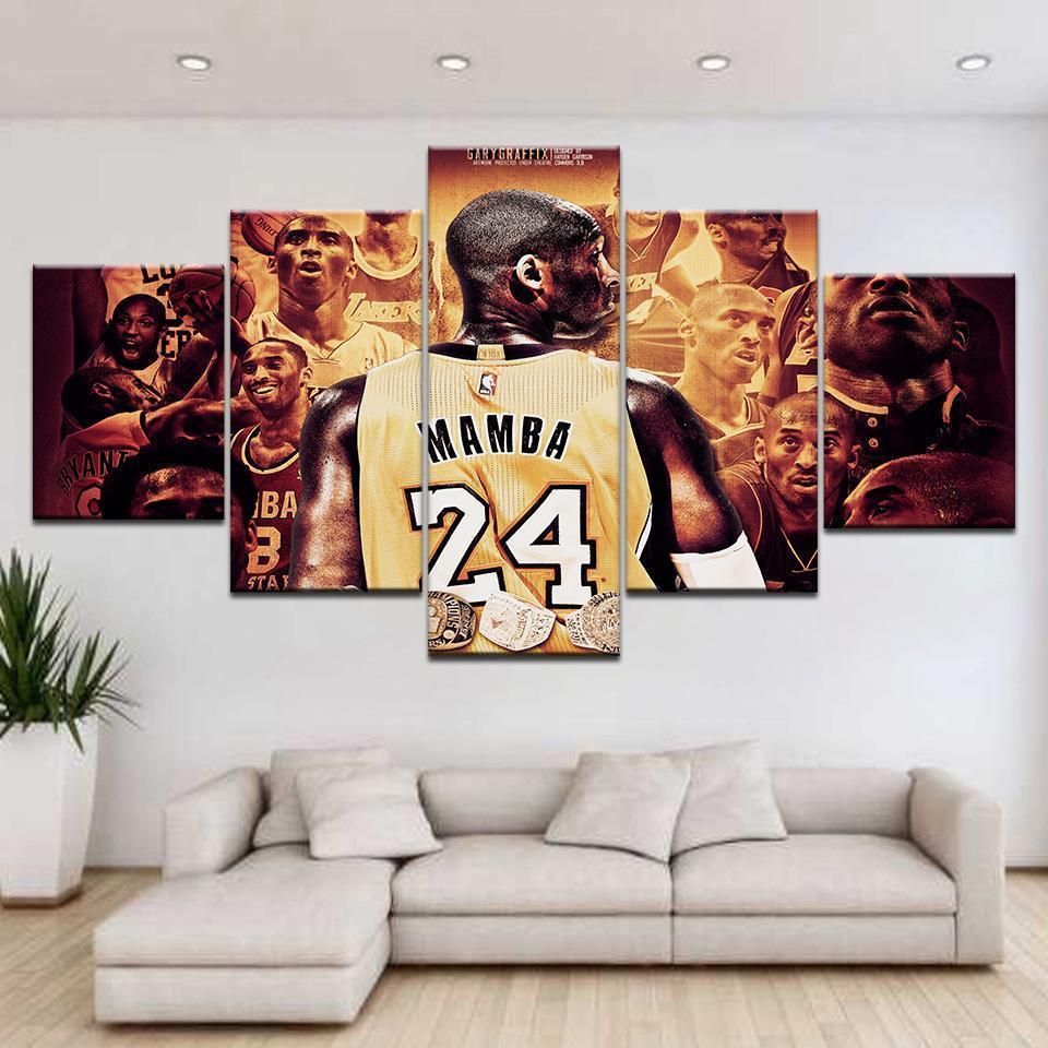 24 Kobe Bryant Basketball Player Sport Canvas Wall Art