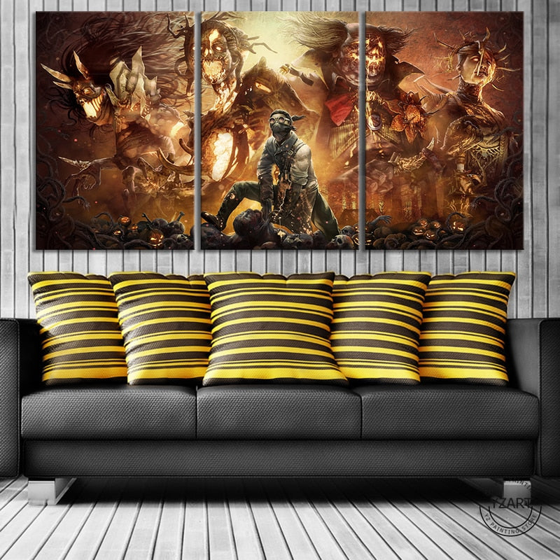 Dead By Daylight Killers 3 Pieces Canvas Wall Art