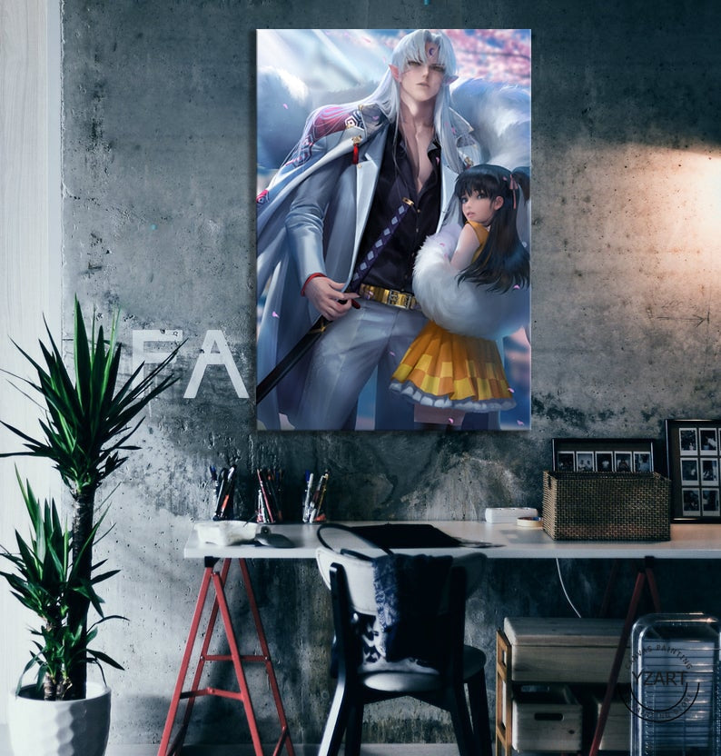 Sesshoumaru InuYasha 1 Pieces Canvas Wall Art