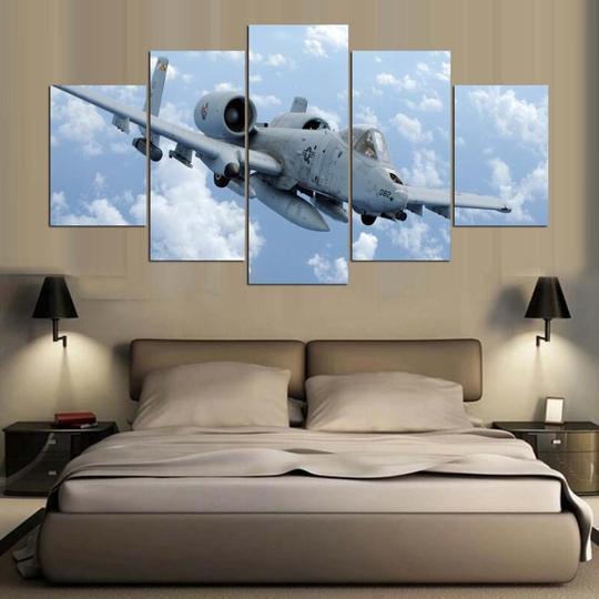 A-10 Thunderbolt Warthog Aircraft Canvas Wall Art
