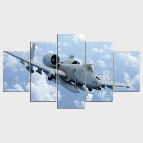 A-10 Thunderbolt Warthog Aircraft Canvas Wall Art