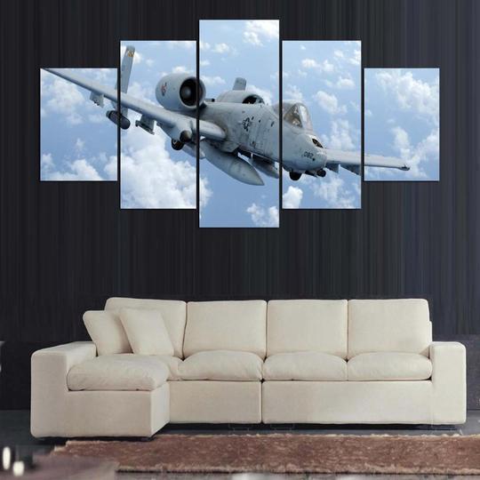 A-10 Thunderbolt Warthog Aircraft Canvas Wall Art