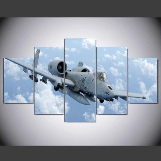 A-10 Thunderbolt Warthog Aircraft Canvas Wall Art