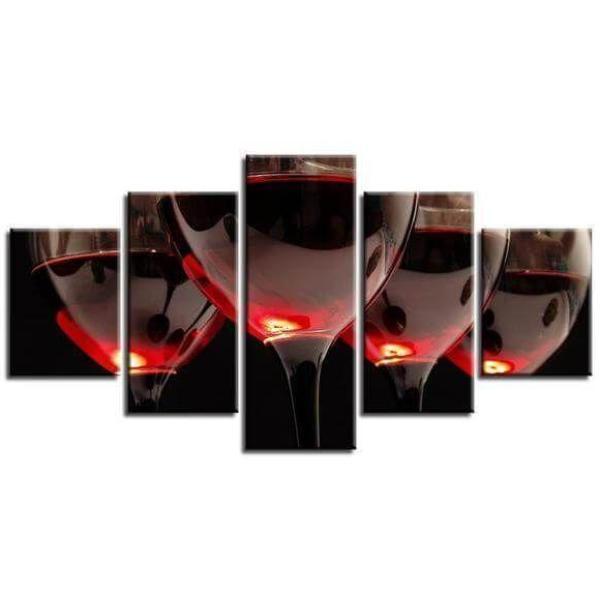 A Glass Of Red Wine Canvas Wall Art