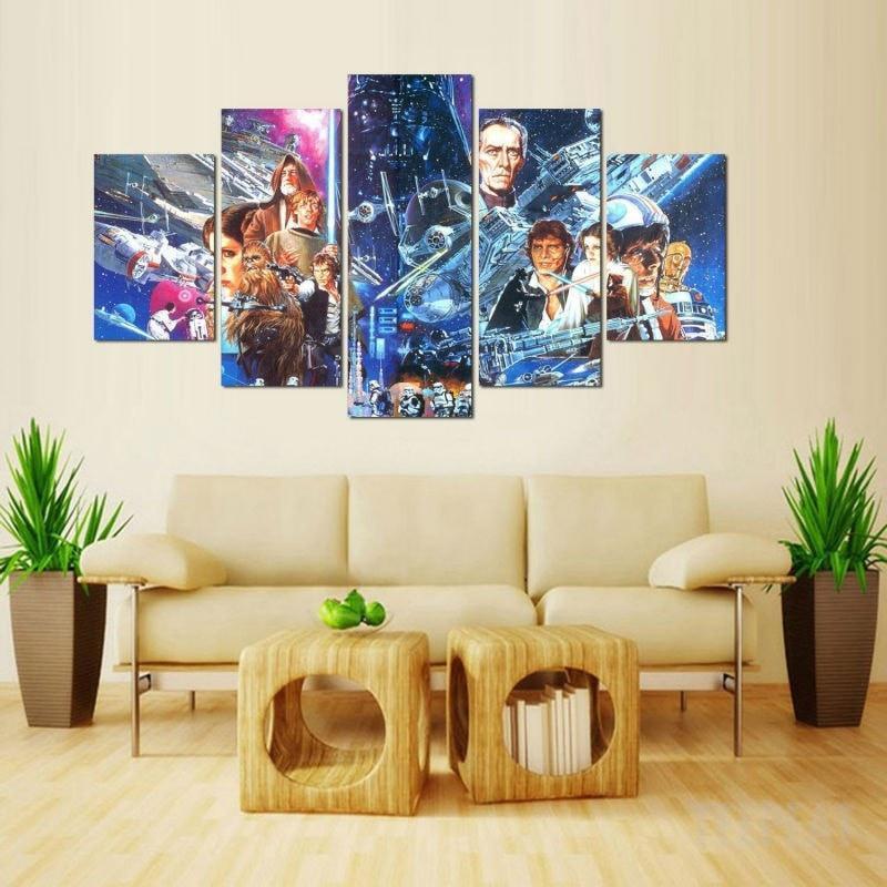 A New Hope Star Wars Movie Canvas Wall Art