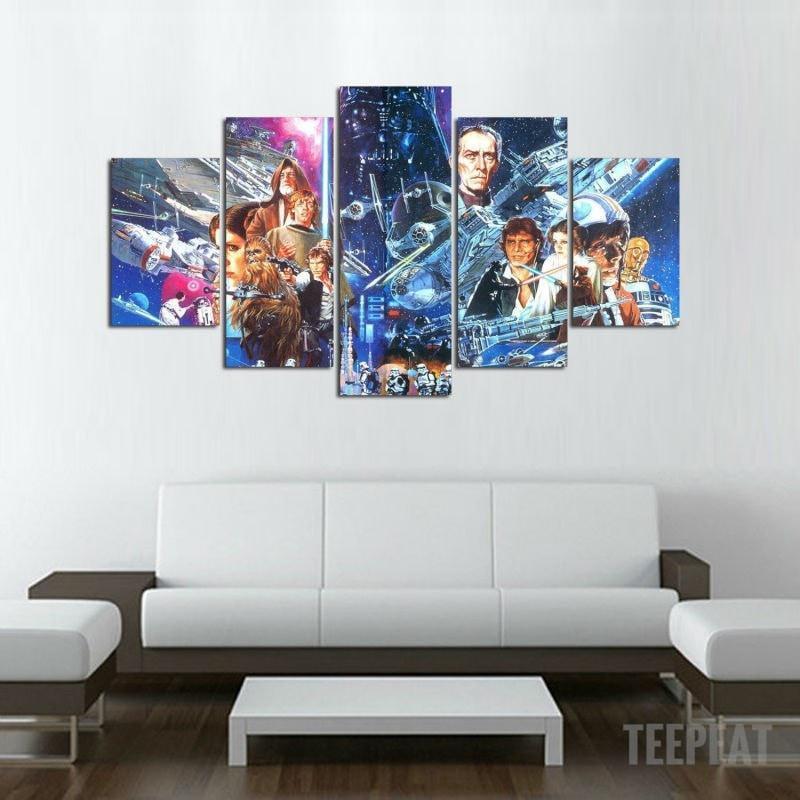 A New Hope Star Wars Movie Canvas Wall Art