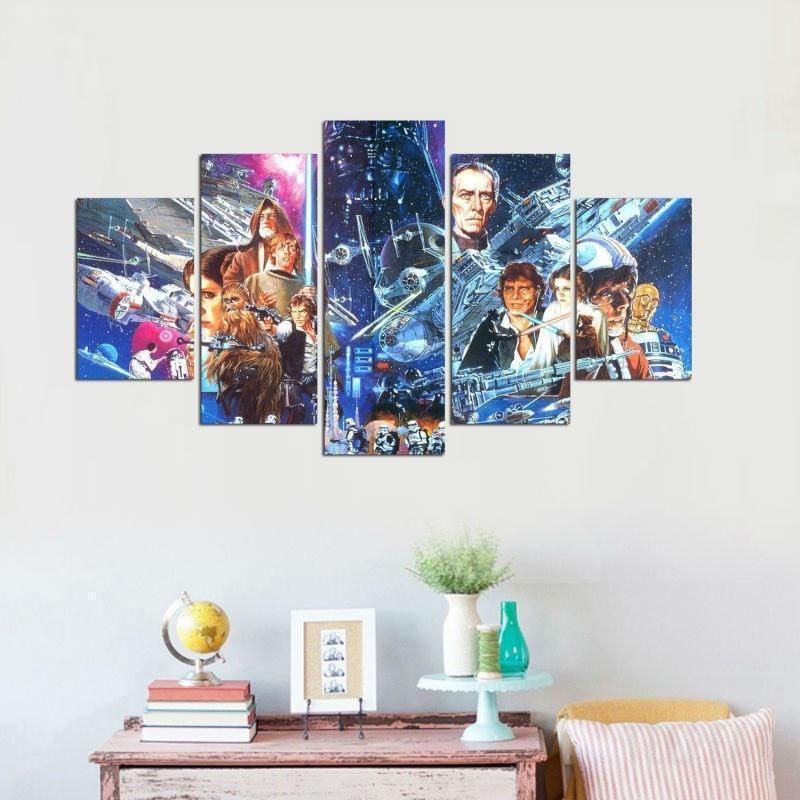 A New Hope Star Wars Movie Canvas Wall Art