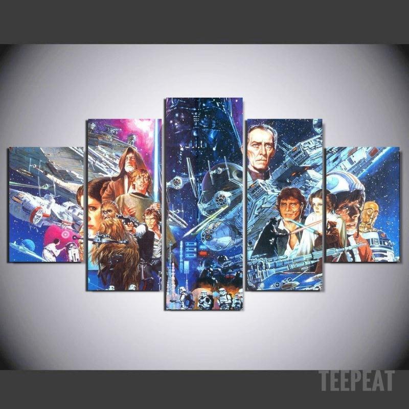 A New Hope Star Wars Movie Canvas Wall Art