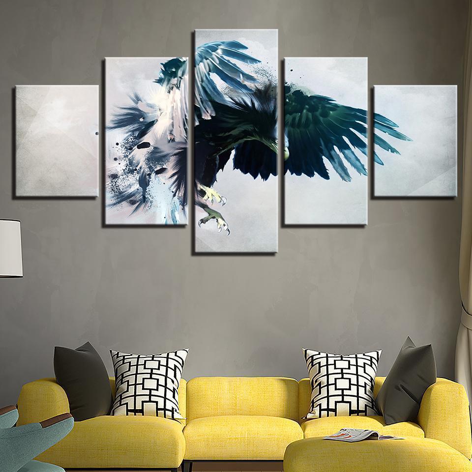 Abstract Eagle Animal Canvas Wall Art