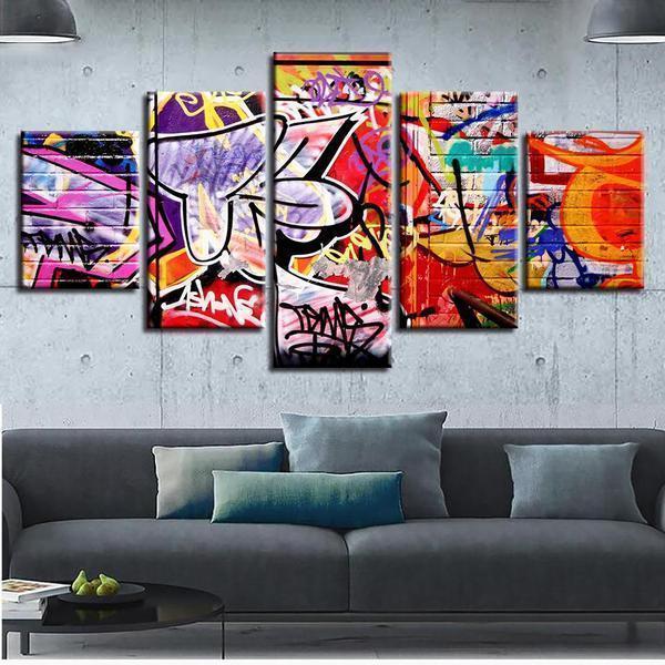 Abstraction Graffiti Abstract Canvas Wall Art