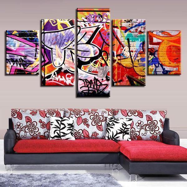 Abstraction Graffiti Abstract Canvas Wall Art