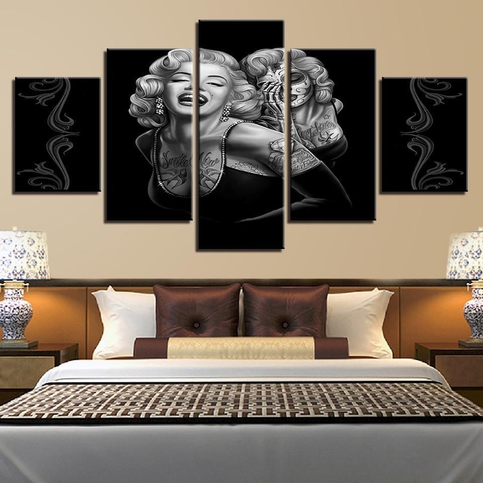 Abtract Singer Marilyn Monroe Celebrity Canvas Wall Art