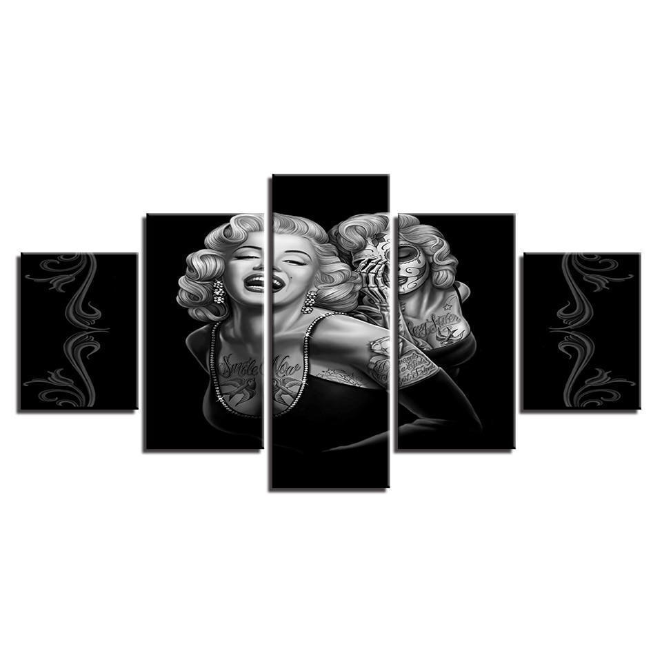 Abtract Singer Marilyn Monroe Celebrity Canvas Wall Art