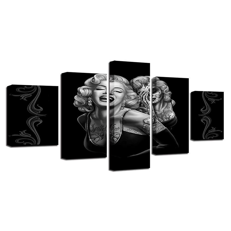 Abtract Singer Marilyn Monroe Celebrity Canvas Wall Art