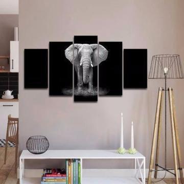 African Elephant 2 Animal Canvas Wall Art