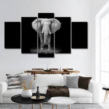 African Elephant Animal Canvas Wall Art