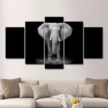 African Elephant Animal Canvas Wall Art