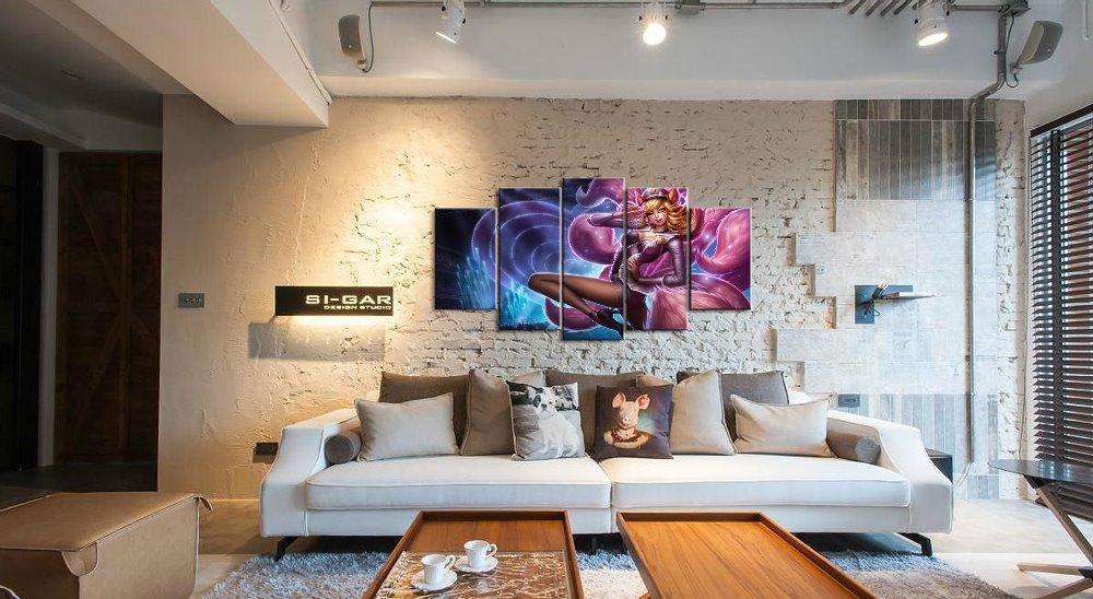 LOL League Of Legends Ahri 4 Gaming Canvas Wall Art