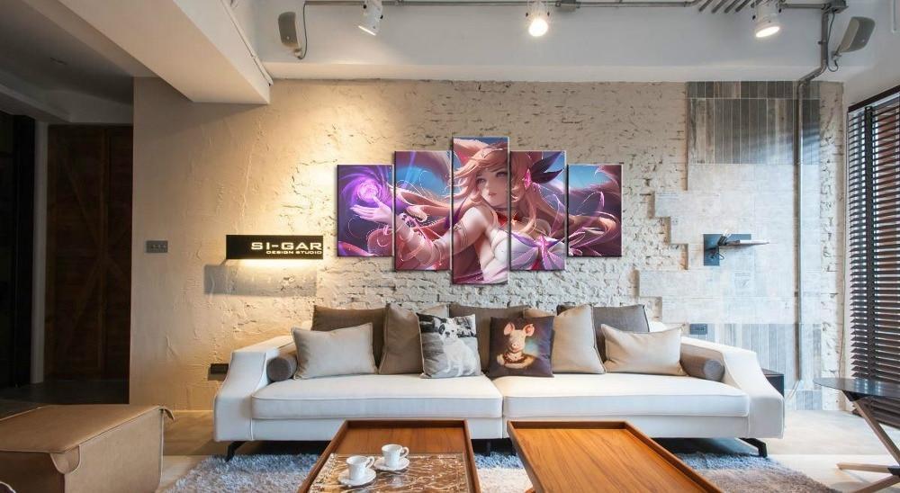 LOL League Of Legends Ahri Game Canvas Wall Art
