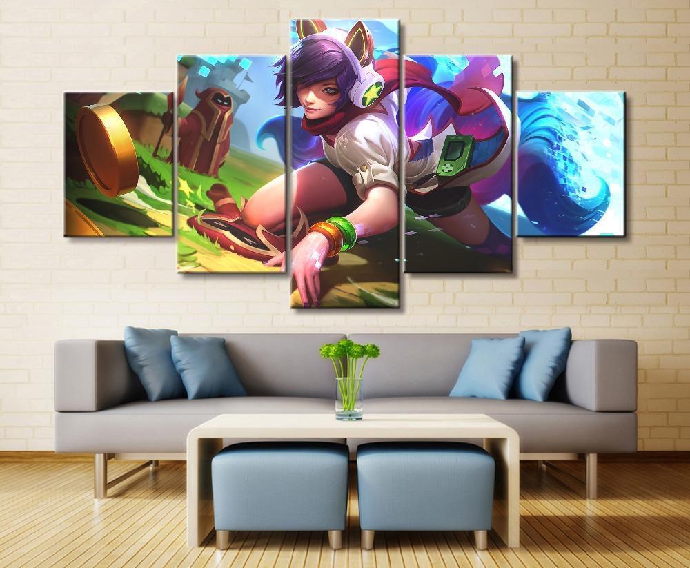 LOL League Of Legends Ahri 2 Game Canvas Wall Art