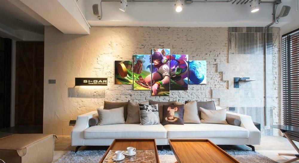 LOL League Of Legends Ahri 2 Game Canvas Wall Art
