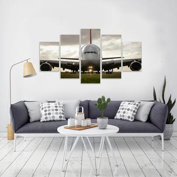 Airbus A380 Jet Airliner Aircraft Airplane Canvas Wall Art
