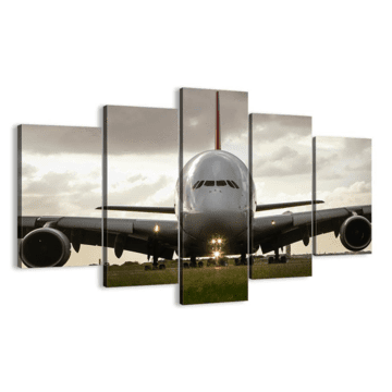 Airbus A380 Jet Airliner Aircraft Airplane Canvas Wall Art