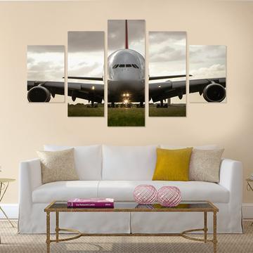 Airbus A380 Jet Airliner Aircraft Airplane Canvas Wall Art