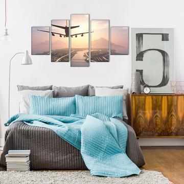Aircraft Approach Airplane Canvas Wall Art