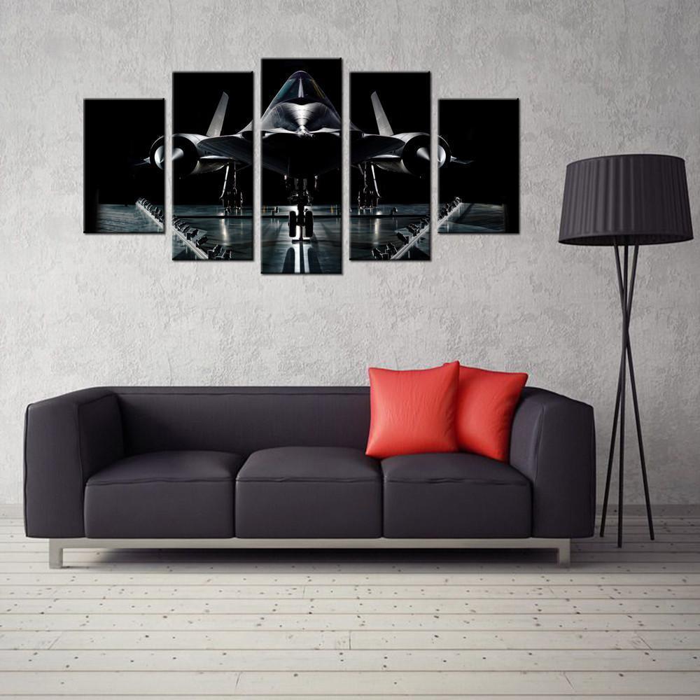 Aircraft Blackbird Airplane Canvas Wall Art