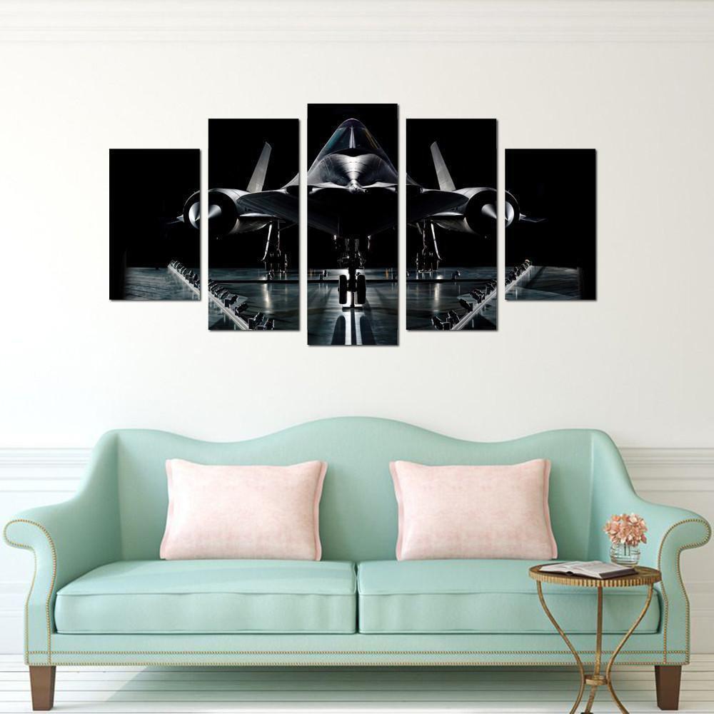 Aircraft Blackbird Airplane Canvas Wall Art