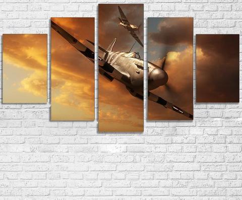 Airplane Aircraft Airplane Canvas Wall Art