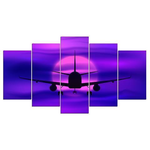 Airplane Take Off Airplane Canvas Wall Art