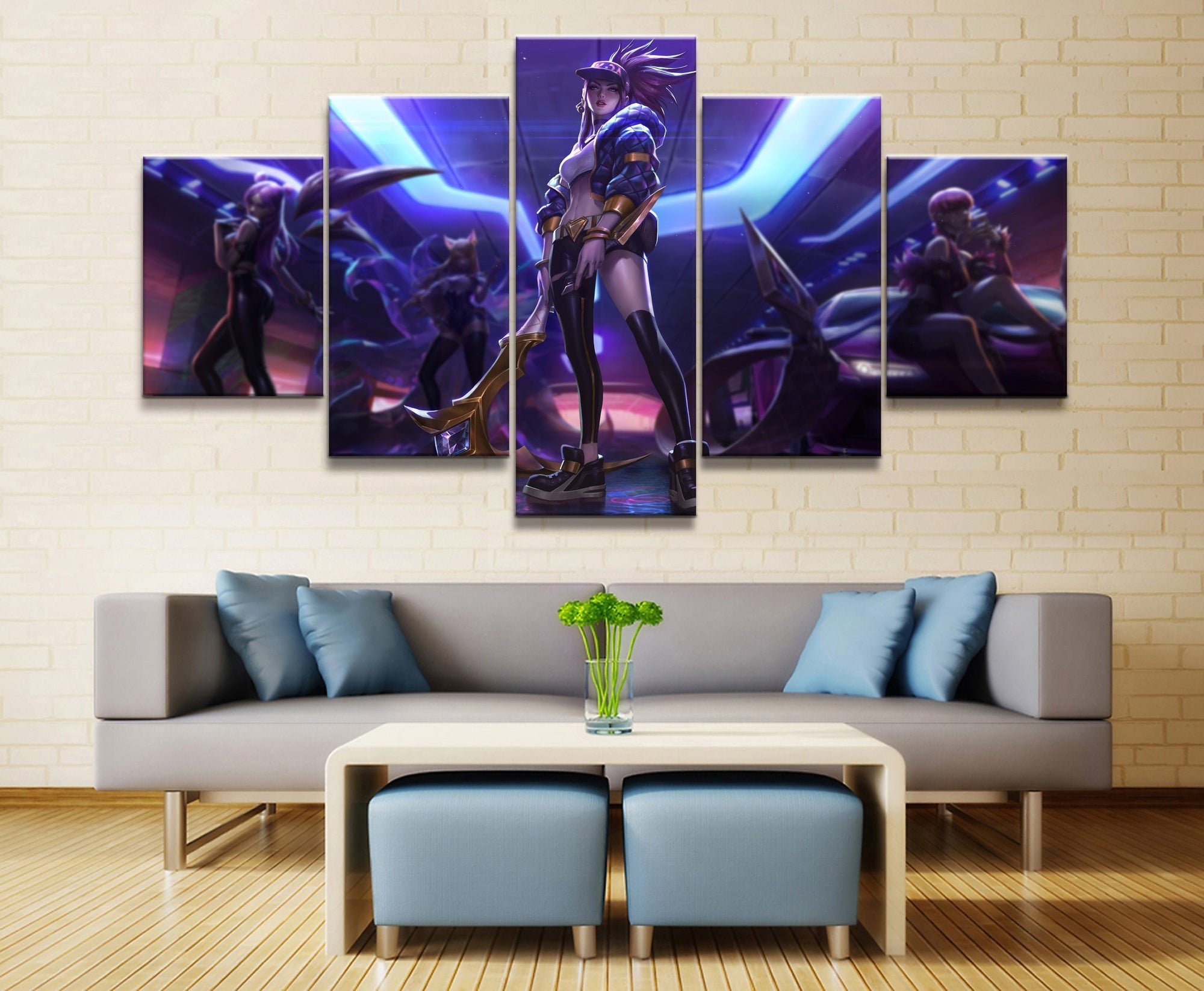 LOL League Of Legends Akali Game Canvas Wall Art