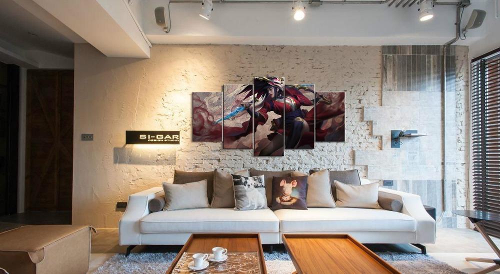 LOL League Of Legends Akali Game Canvas Wall Art