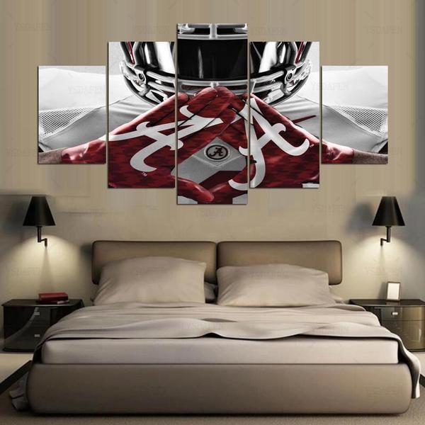 Alabama Crimson Tide College Football Team Sport Canvas Wall Art