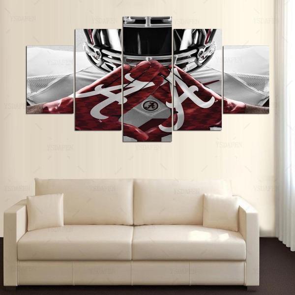 Alabama Crimson Tide College Football Team Sport Canvas Wall Art