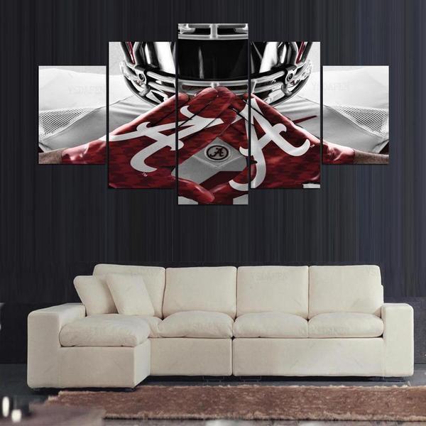 Alabama Crimson Tide College Football Team Sport Canvas Wall Art