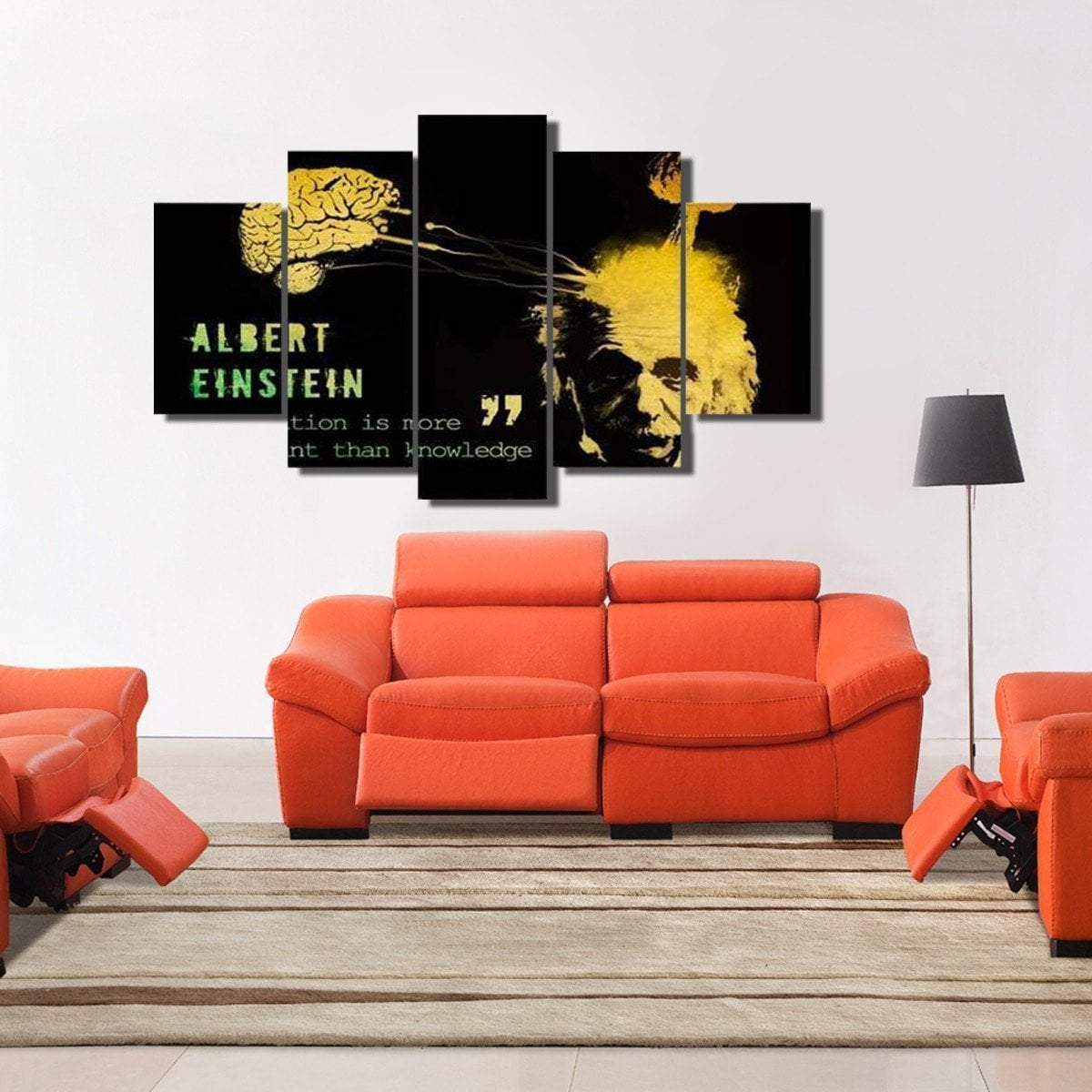 Albert Einstein Quote Celebrity Canvas Wall Art