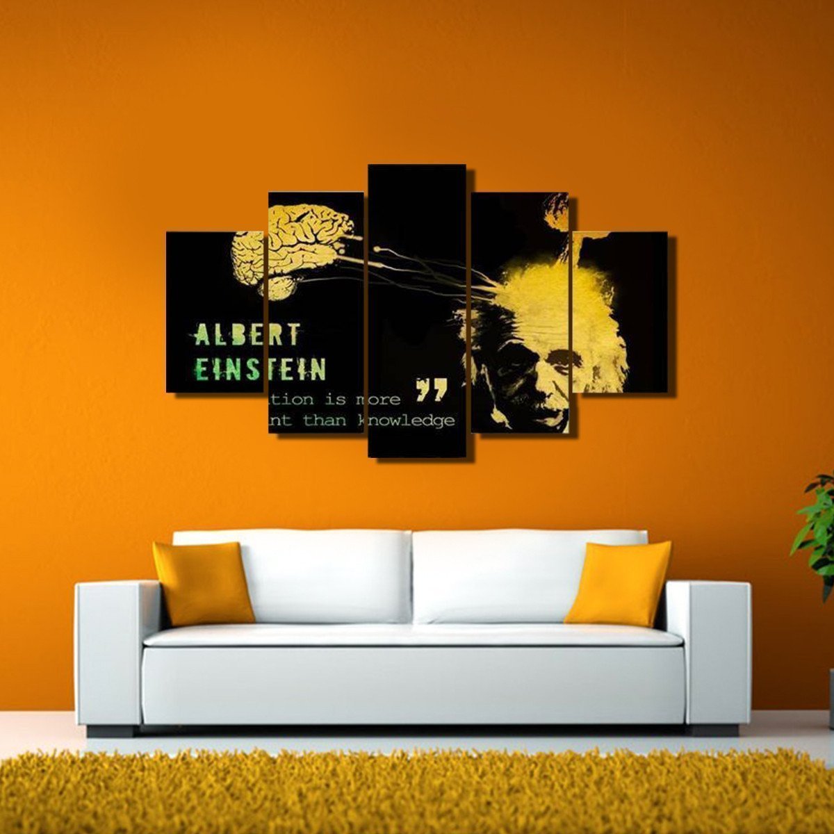 Albert Einstein Quote Celebrity Canvas Wall Art