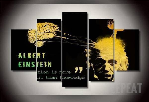Albert Einstein Quote Celebrity Canvas Wall Art
