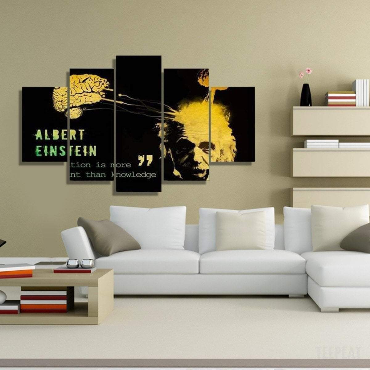 Albert Einstein Quote Celebrity Canvas Wall Art