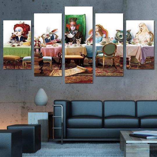 Alice In Wonderland 6 Disney Canvas Wall Art