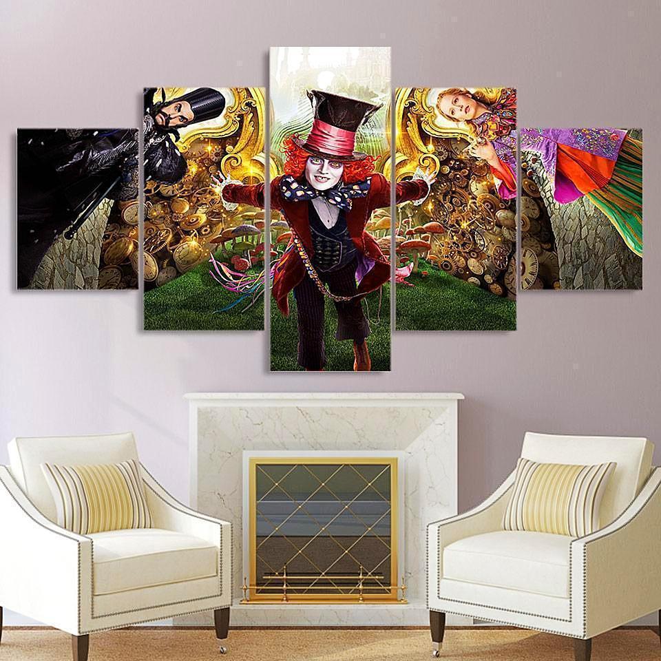 Alice in Wonderland Disney Canvas Wall Art